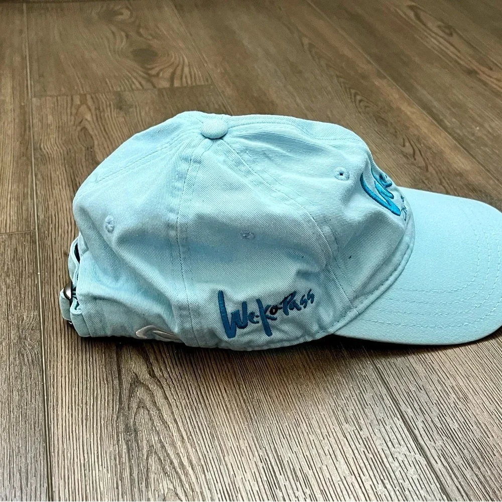 Light Blue Baseball Cap with Embroidered Logo